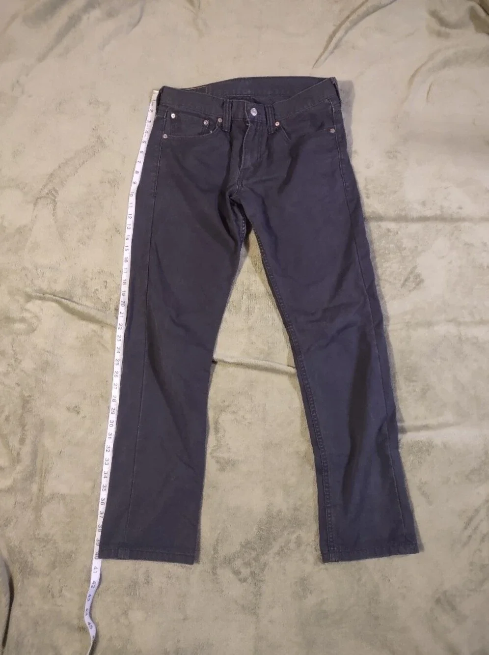 Men's Dark Gray Slim Straight Jeans - Classic Everyday Style